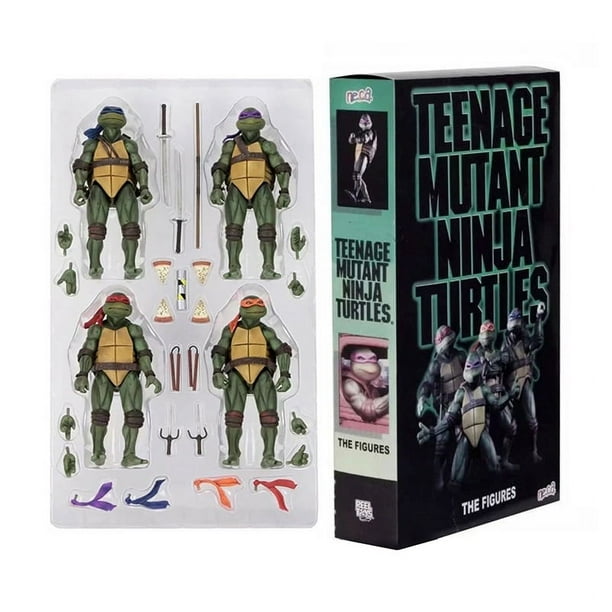 Figura de acción de tortuga Ninja mutante adolescente, juguetes TMNT,  modelo de colección de Anime de PVC, decoración de muñeca, regalos de  cumpleaños para niños Fivean unisex