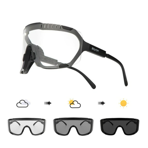 Gafas de sol fotocromáticas para ciclismo para hombre y mujer, lentes para  deportes al aire libre, para correr, UV400, polarizadas, para bicicleta de montaña  qiuyongming unisex