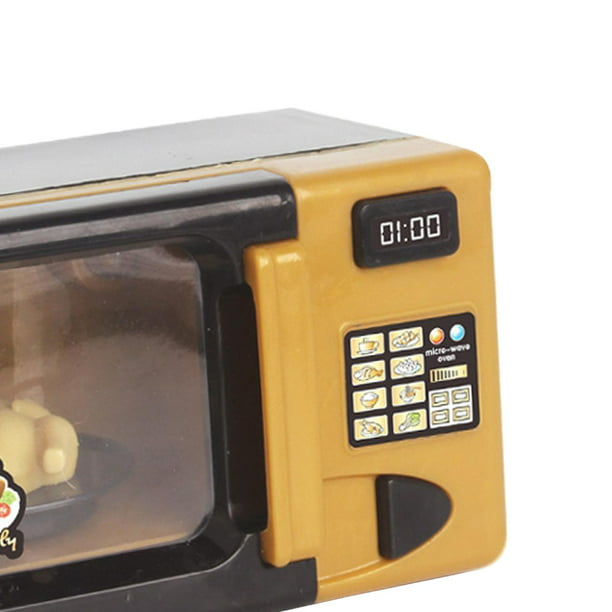 Cocina ños Mini horno de lación Microondas Juegos de imaginación Hogar  Pequeño aparato de cocina Juguetes educativos Regalos ñ CUTICAT Horno de  microondas de simulación