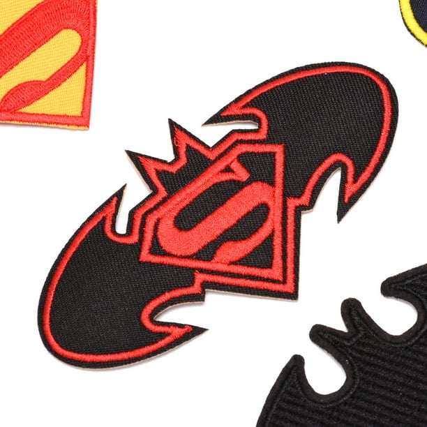 16 Parches termoadhesivos para insignias de Hero Superman