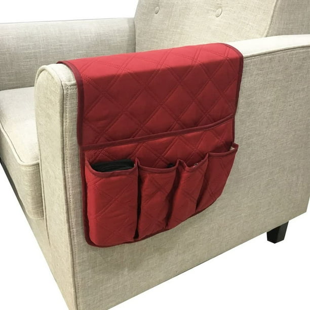 Bolsa de almacenamiento para reposabrazos de sofá con 14 bolsillos,  organizador de almacenamiento antideslizante para reposabrazos de sofá,  sillón Caddy
