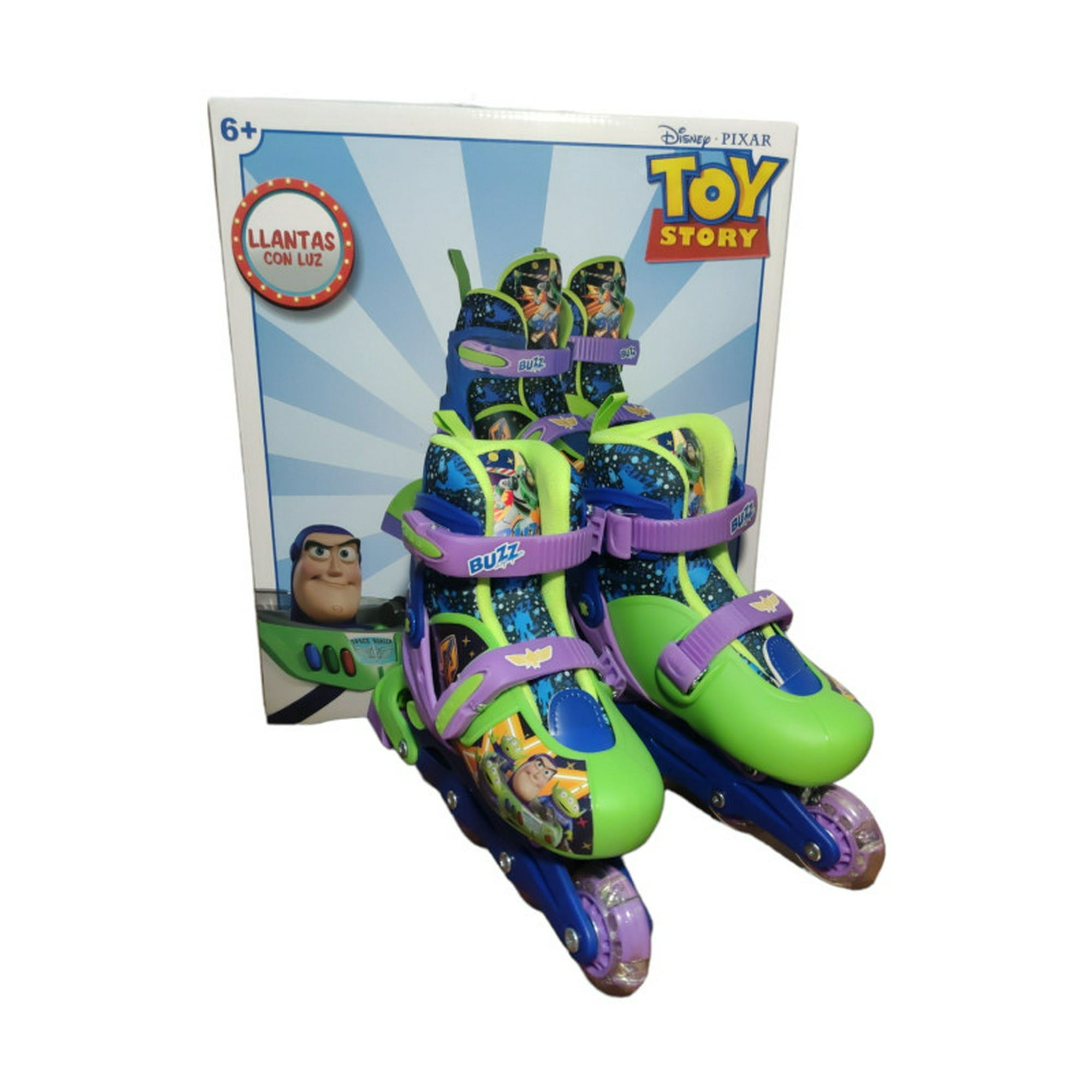 Patines en Linea The Baby Shop linea, ajustables, acolchados y Toy Story  Buzz Azul Lila