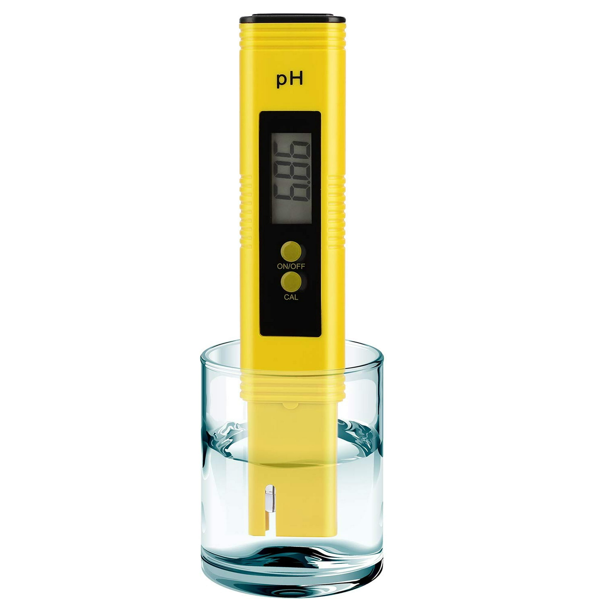 Medidor digital de pH, medidor de pH 0.01 PH Probador de calidad de agua de  alta precisión con rango de medición de pH 0-14 para beber en el hogar