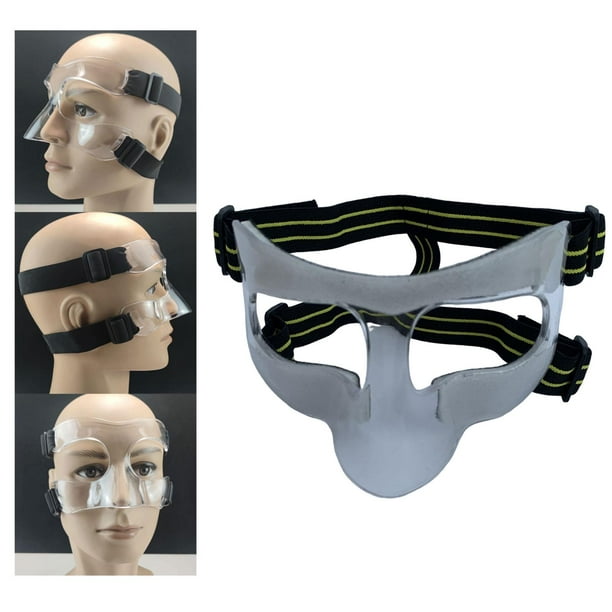 Protector de nariz para narices rotas, protector facial deportivo para  hombres y mujeres, máscaras faciales ajustables para sóftbol, ropa  protectora