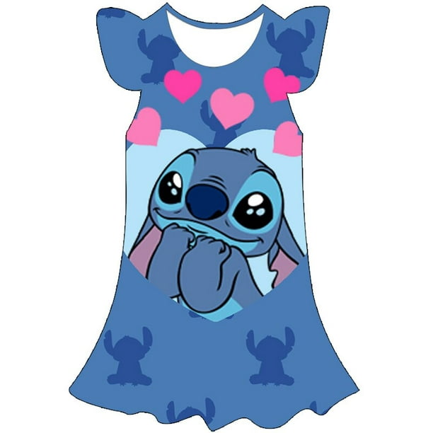 Disfraz de Stitch para niños y niñas de 1, 3, 7, 9 y 10 años, ropa de  Cosplay, vestido de fiesta, vestidos de princesa para niñas, vestido de  cumpleaños Up7T Gao Jinjia