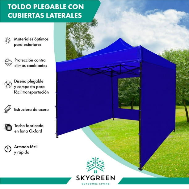 Jardimex Carpa Toldo Lona 2x2 Plegable Impermeable Jardin Casa Azul  Exterior Facil Armado Reuniones : : Deportes y Aire Libre