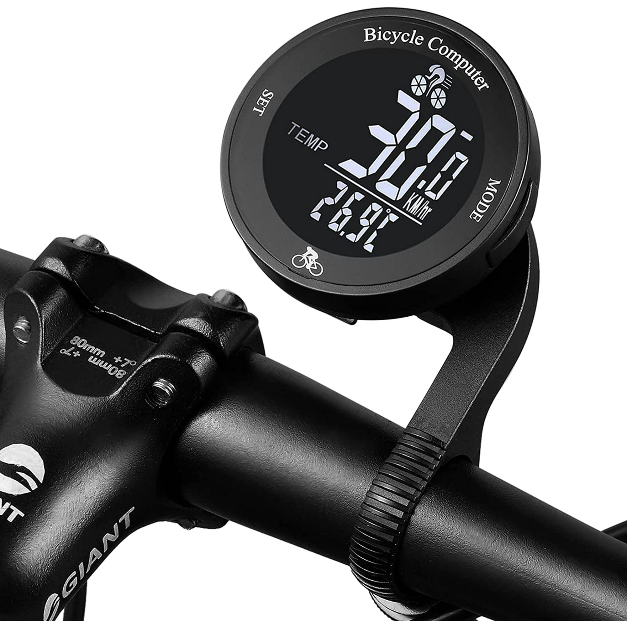 Velocímetro de bicicleta, impermeable para bicicleta con pantalla LCD,  velocímetro mecánico para bicicleta, odómetro, cronómetro de ciclismo
