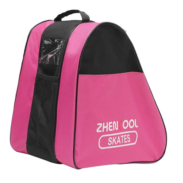 Bolsa de patinaje portátil para niños y niñas, bolsa de patinaje sobre  hielo, correa de hombro, mochila de transporte, bolsa de almacenamiento de