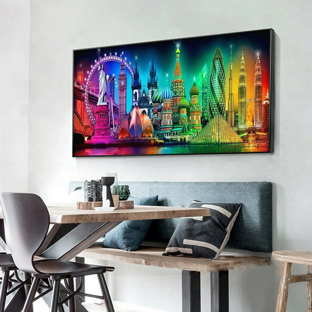 Pintura Diamantes 5d Ciudad Nueva York Arte Diamantes Lienzo