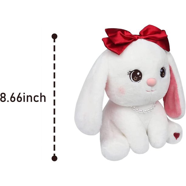  Doiola Juguetes de peluche de conejo, muñeca de conejo de felpa  de 16 pulgadas, almohadas de conejo de peluche suaves y lindas, regalo de  conejo de peluche para niñas, color blanco 