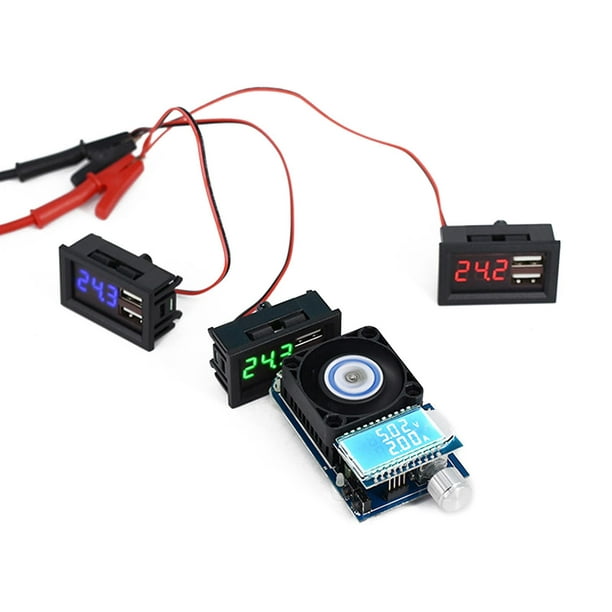 Voltímetro Digital Led, medidor de batería, medidor de voltaje para coche,  Panel de Monitor