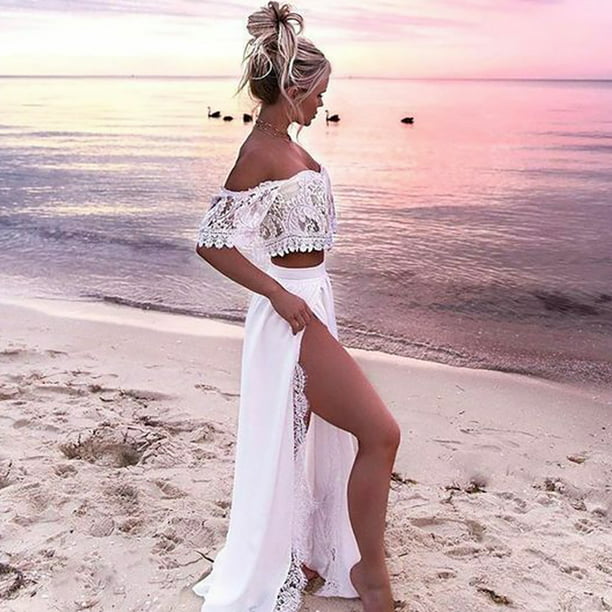 Vestidos Verano Mujer Cortos Elegantes con Encaje Vestidos Playa