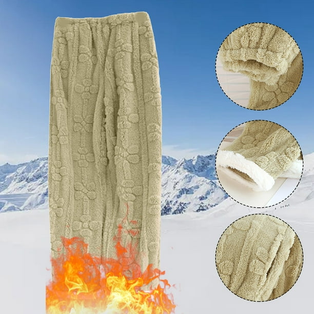 Gibobby Pantalones térmicos de mujer para el frío Pantalones De Franela De  Primavera Y Otoño Pantalones Cálidos Pantalones De Terciopelo Coral De  Otoño E Invierno(Verde de menta,XG)