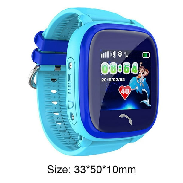 Reloj con teléfono GPS para niños Rastreador de ubicación de llamadas a prueba agua con reloj de pulsera antipérdida para niños, Azul Inevent DZ4838-01B | Walmart en línea
