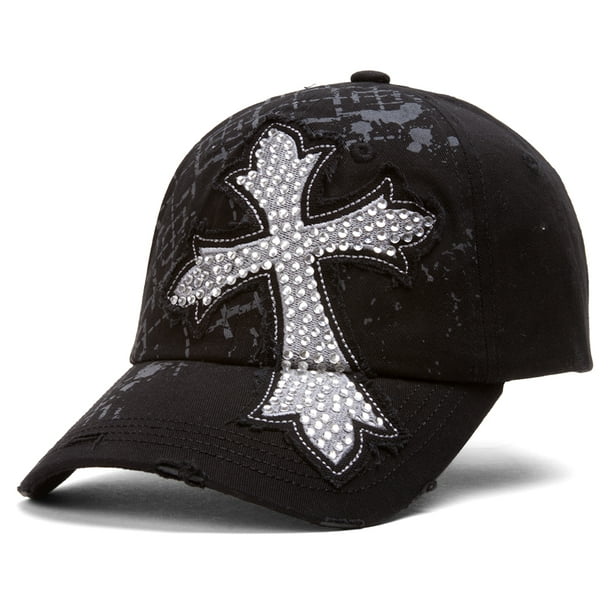  Cali AYO4322 - Gorra de béisbol ajustada con espalda cerrada,  Negro - : Ropa, Zapatos y Joyería