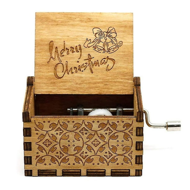 Sinzyo Caja musical con mecanismo tallado de madera vintage caja de música  de cuerda para regalo para Navidad caja de música Merry Go Round of Life –  Yaxa Guatemala