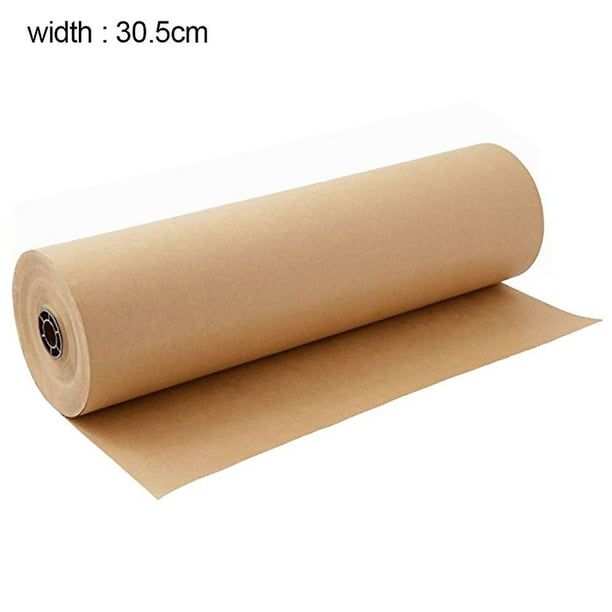 Rollo de papel kraft marrón – 100 pies x 12 pulgadas – Papel natural  reciclable perfecto para arte, manualidades, envoltura pequeña, embalaje,  envío