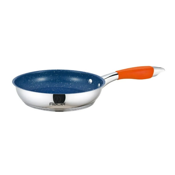 Batería de cocina de acero inoxidable anodizado y revestimiento de  cerámica, 13 pzs