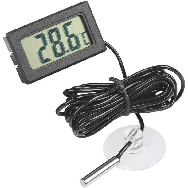 Mini termómetro Digital LCD con sonda impermeable, Sensor de
