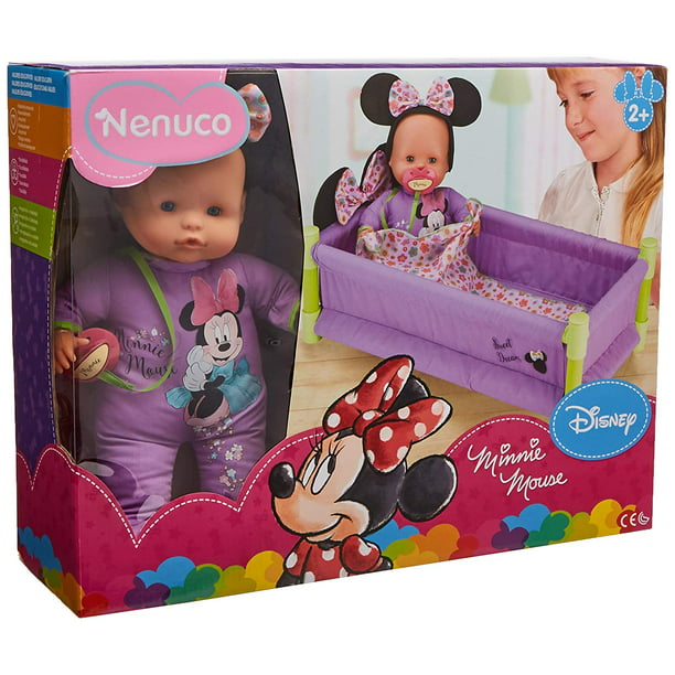 Prohibición Alérgico autobús Cuna de Nenuco con muñeca de Disney Sleeping Time Doll minnie mause Famosa  700014366 | Walmart en línea