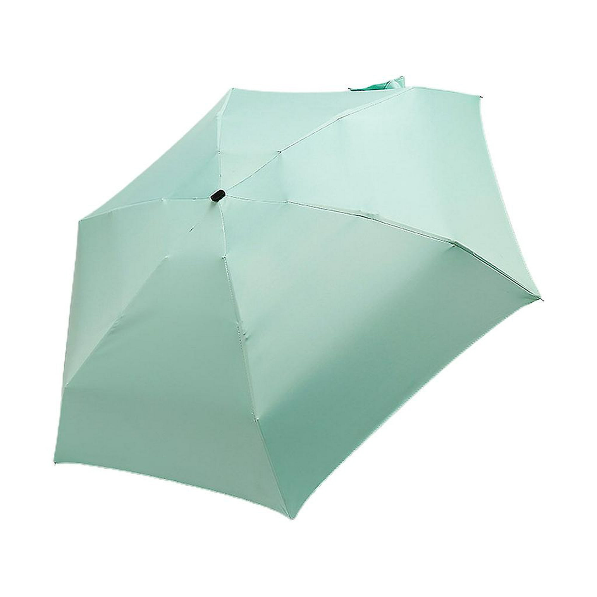 1 mini paraguas de lluvia y sol de bolsillo (amarillo)