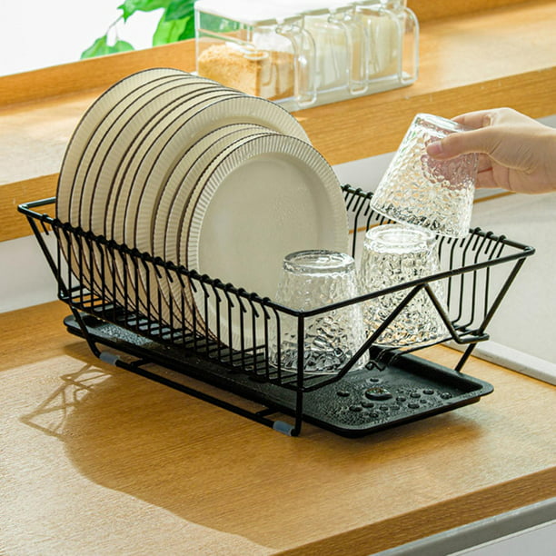 Escurridor de platos trastes cubiertos secador accesorios de cocina 2 Tier  NUEVO