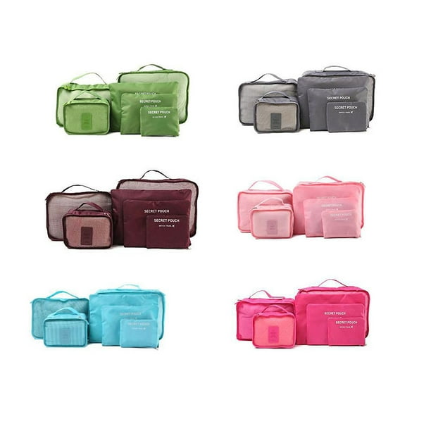  Storage Bag Juego de 8 bolsas organizadoras de viaje, bolsas  organizadoras de maleta y bolsas de embalaje, ropa de viaje (color azul) :  Ropa, Zapatos y Joyería