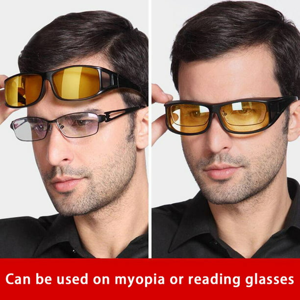 Lentes de conducción nocturna para hombres, lentes polarizados de visión  nocturna para hombres, bloqueo de luz azul, lentes polarizados UV400