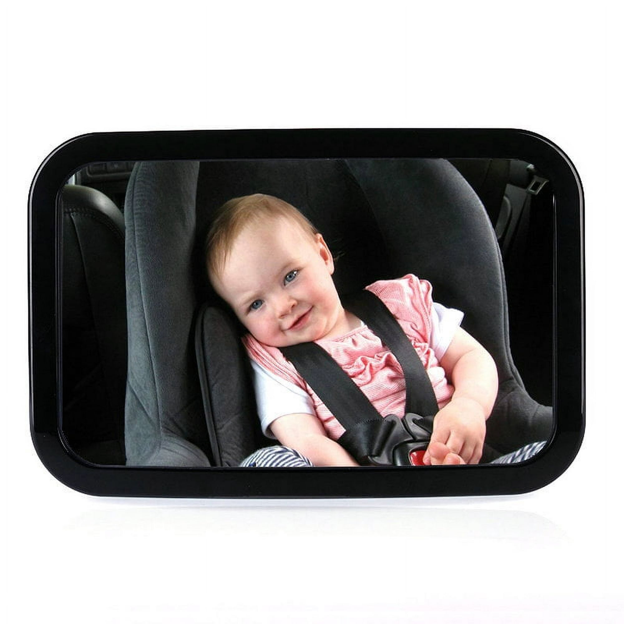 Espejo de asiento trasero para bebé, espejo retrovisor para asiento de  automóvil con correas ajustables y función de inclinación, visión clara del