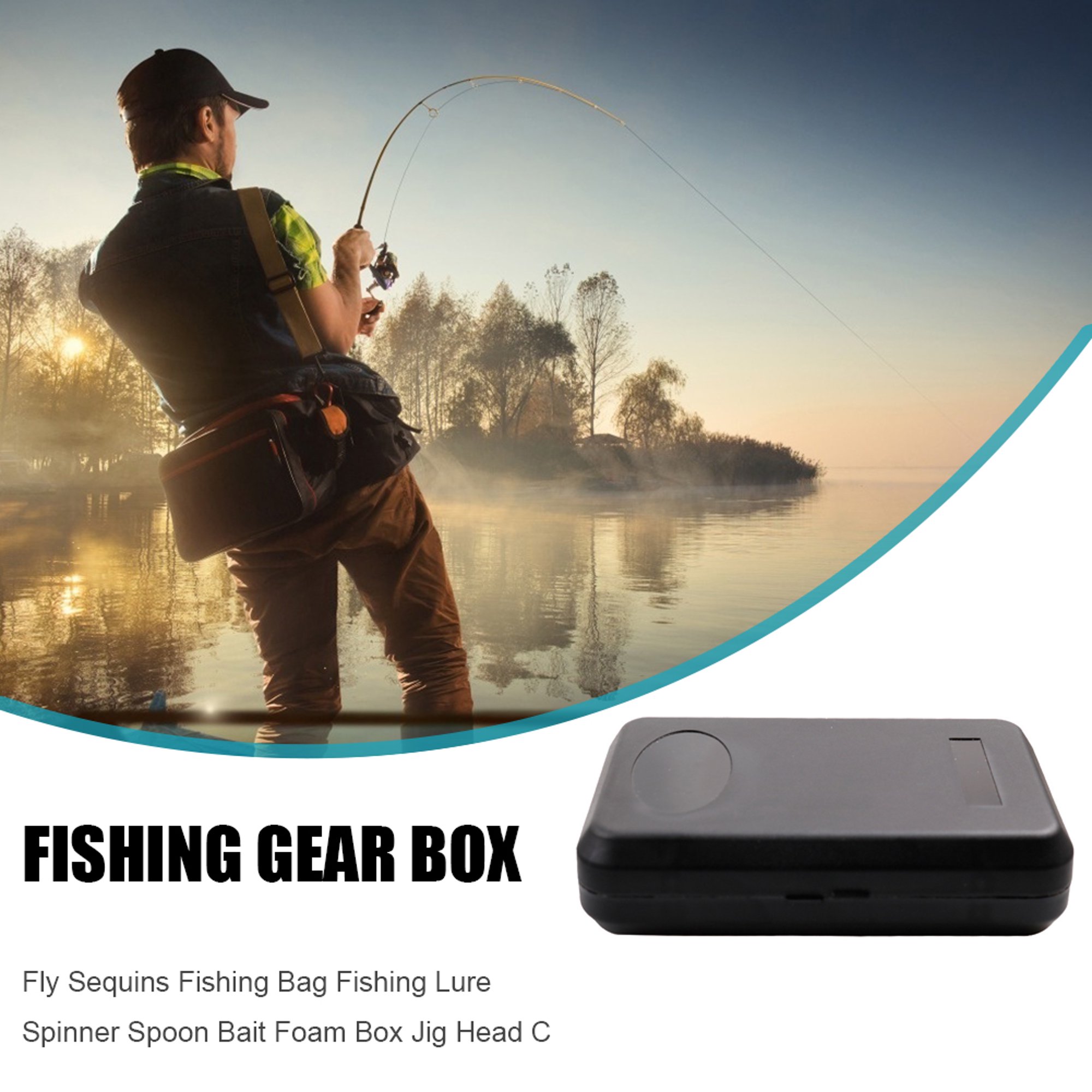 Fishing Lure Spinner Spoon Bait Foam Box