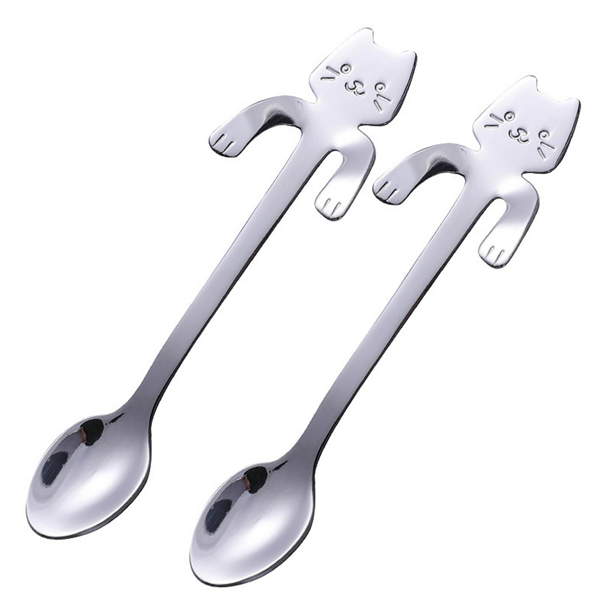 Base Cisne Cucharillas para Postre , Opción8 Oro BLESIY utensilio de cocina  cuchara tenedor