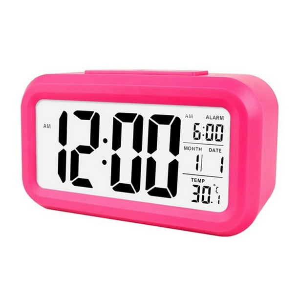 Reloj despertador digital inteligente con botón de repetición de