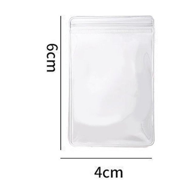 Paquete de 100 bolsas de plástico transparente de PVC con cremallera  antioxidación, bolsas de plástico antideslustre para embalaje, joyas,  anillos