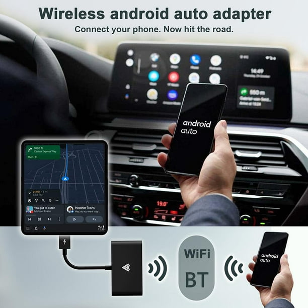 Adaptador de CarPlay inalámbrico para coche, accesorio compatible con  CarPlay, USB C, WIFI, 2,4 GHz