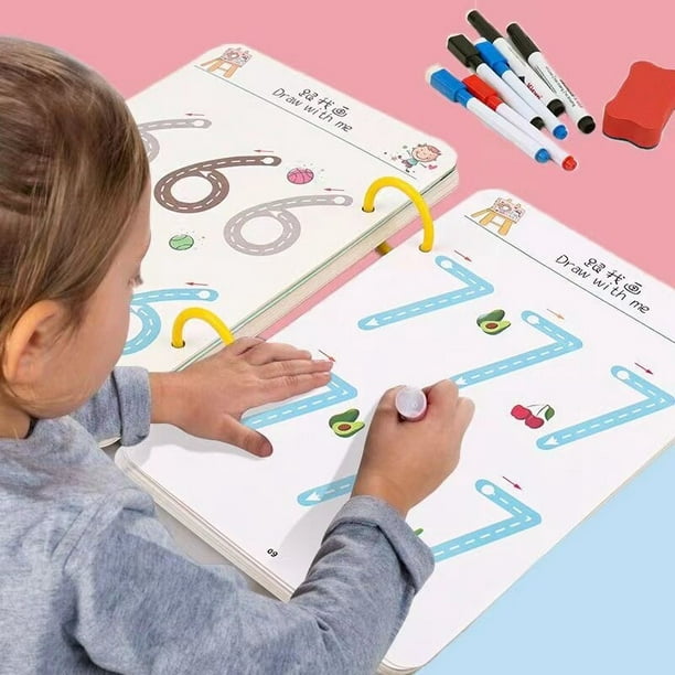 Libro Montessori Copy Book - Para Niños en Preescolar