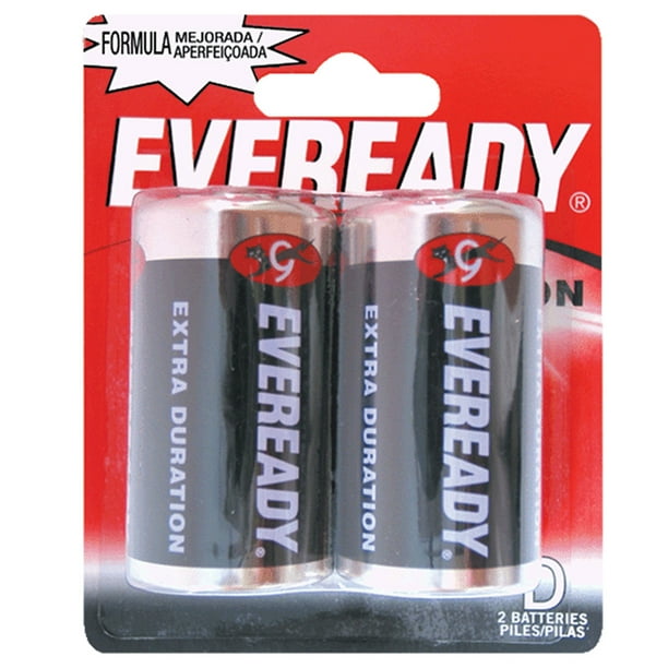 Pilas Eveready Super Heavy Duty D 2 Piezas