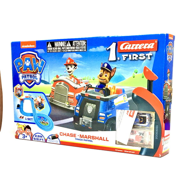 paw patrol 1 carrera first chase marshall track patrol spin master pista de carreras 1 carrera first
