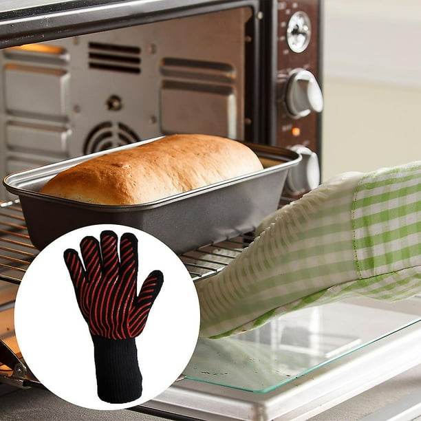 Guante para horno de silicona, evita quemaduras en la cocina.