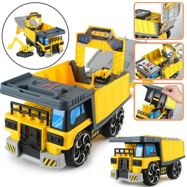 Carros y Camiones de Construcción - Caja de Coches para Niños