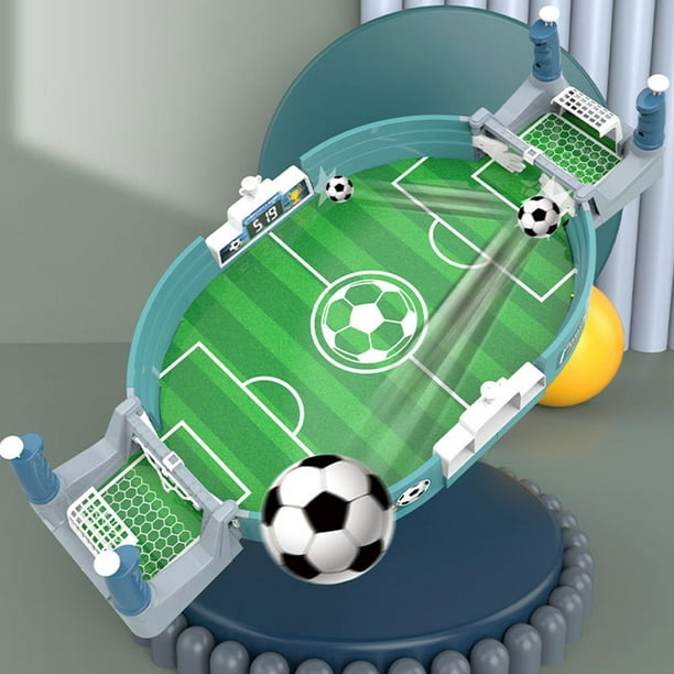 2023 Nuevo juego de fútbol Futbolín de mesa Fútbol infantil Iluminación  competitiva Juego interactivo Regalo de niños verde Mini creativo para niños