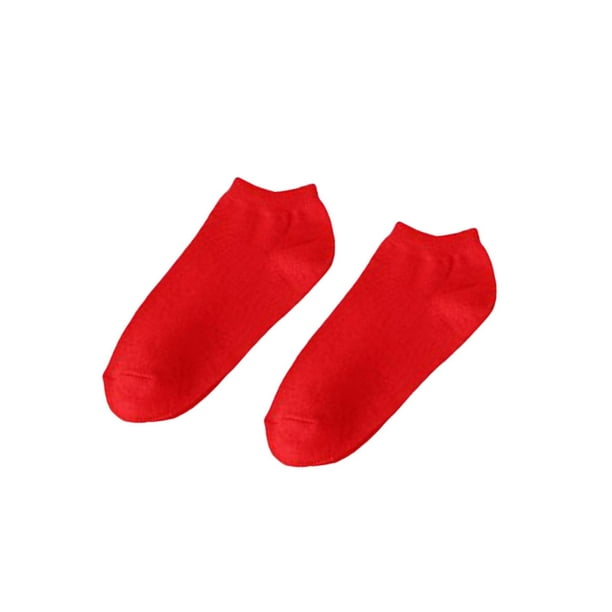 Calcetines rojos para hombre y mujer, calcetín de boda, pareja, feliz, Rojo  - AliExpress