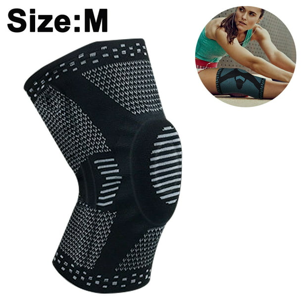 Knee Braces with Spring Stabilizers & Gel Patella Pad for Knee Support –  Adjustable Compression Wrap for Running, Arthritis, Meniscus, Tear for Men  