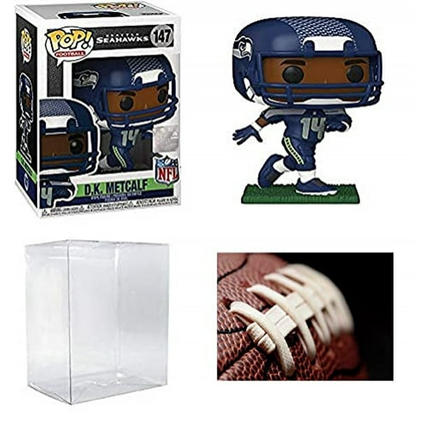 Pop NFL: DK Metcalf Seattle Pop # 147 figura de vinilo (con funda  protectora EcoTek Pop Bo Funko Funko