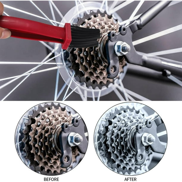 Kit de 4 piezas para limpiar la cadena de la bicicleta
