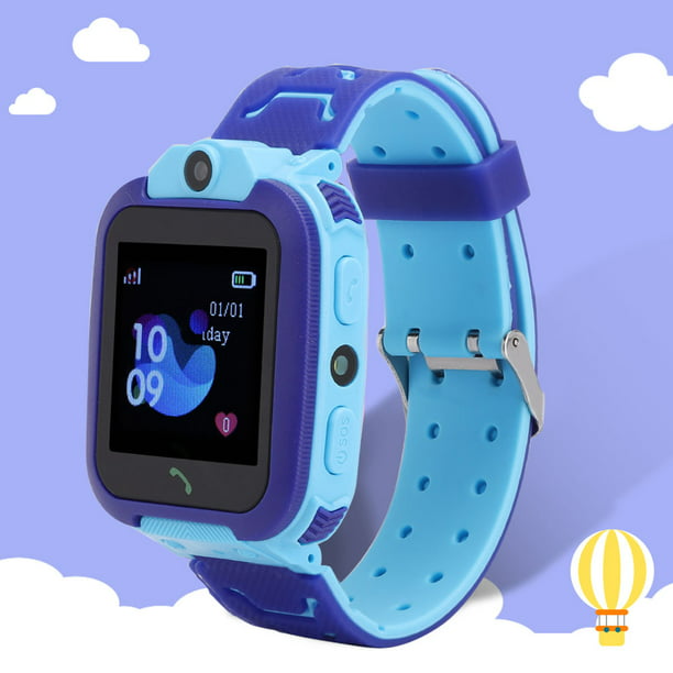 multifuncional niños Niña Niño Reloj inteligente teléfono cámara Touch Smartwatch GPS Tracker Sos Relojes Rosa