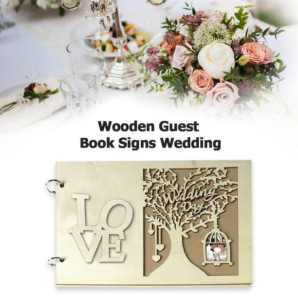 libro de firmas rosas guests para bodas