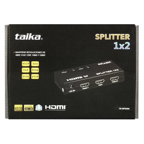 Splitter Hdmi 4k 2k 1 Entrada 2 Salidas Full Hd 3d Divisor