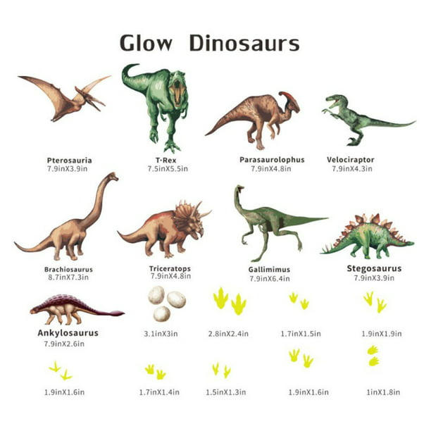 Vinilo infantil dinosaurio luminoso, vinilo infantil dinosaurio, vinilo  decorativo infantil, vinilo decorativo infantil, vinilo luminoso, vinilo  decorativo luminoso para dormitorio de niño regalos Adepaton WL-00928