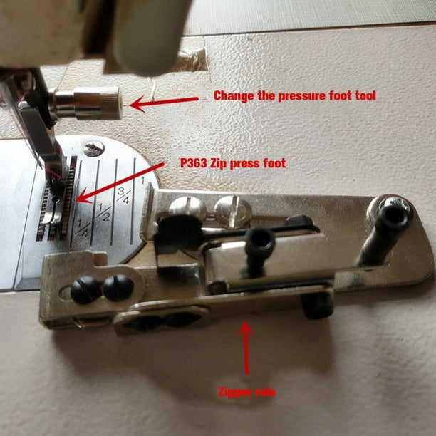 Máquina de coser profesional la costurera está en su oficina con ropa  diferente