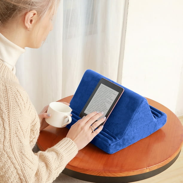 Soporte de almohada para tableta, almohadilla suave para soporte de tableta  de regazo para cama con 6 ángulos de visión, para iPad Pro 9.7, 10.5, 12.9  Air Mini 4 3, Kindle, LingWen 9024736127115